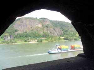 A photo of the River Rhine, from the Peace Museum at Remagen.
