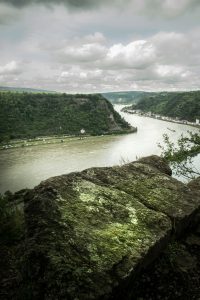 Photograph of the Rhine Gorge from the Lorelei Rock