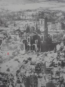 Photo of the ruined city of Wesel, after Allied bombardment.